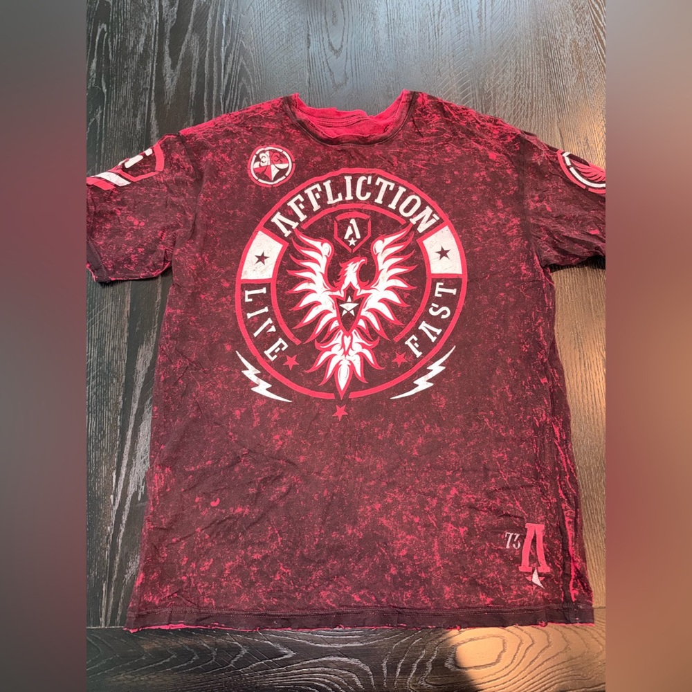 Affliction Crimson Graphic Tee
